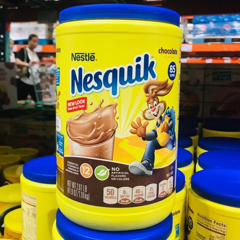 Bột Sữa Cacao Nesquik Nestle Mỹ 1.275kg - USA