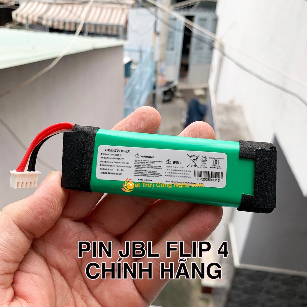 Pin JBL Flip 4 chính hãng-Thay pin loa bluetooth JBL Flip 4 - Mặt Trời Công Nghệ