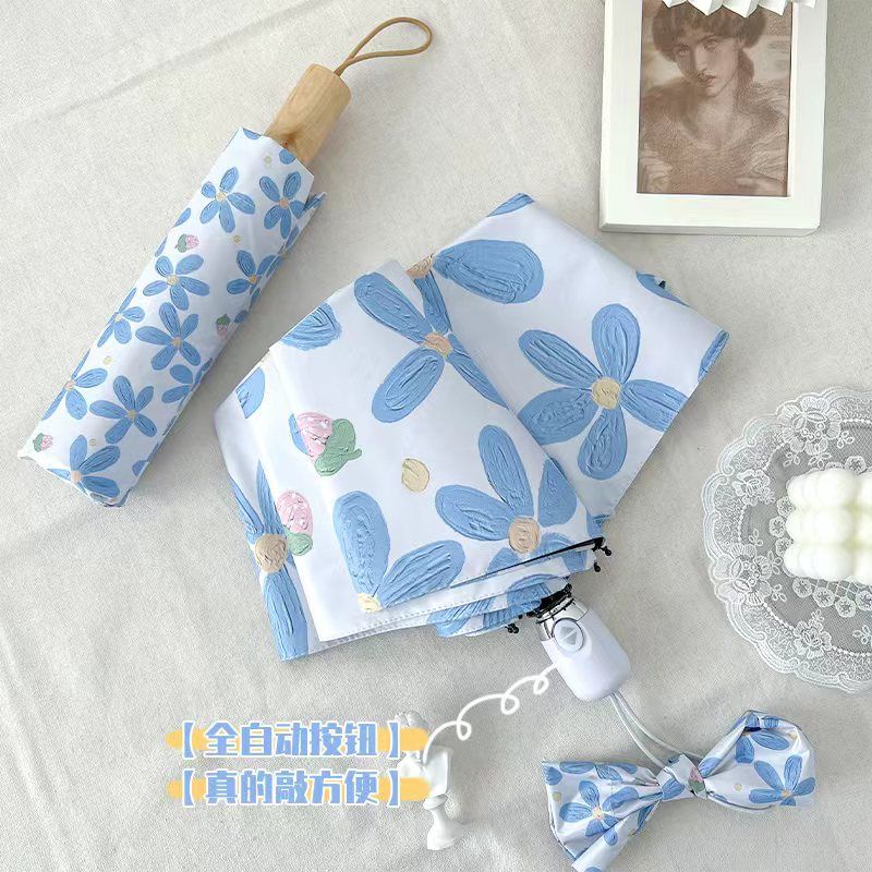 Dù Gấp Tự Động Mini Chống Tia UV Thời Trang 2022 Sự Bảo Vệ
