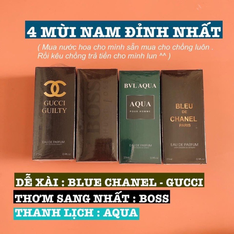 Tinh dầu nước hoa các hãng dung tích 27ml, lưu hương 12-24 tiếng. Inbox để được tư vấn mùi hương. | BigBuy360 - bigbuy360.vn