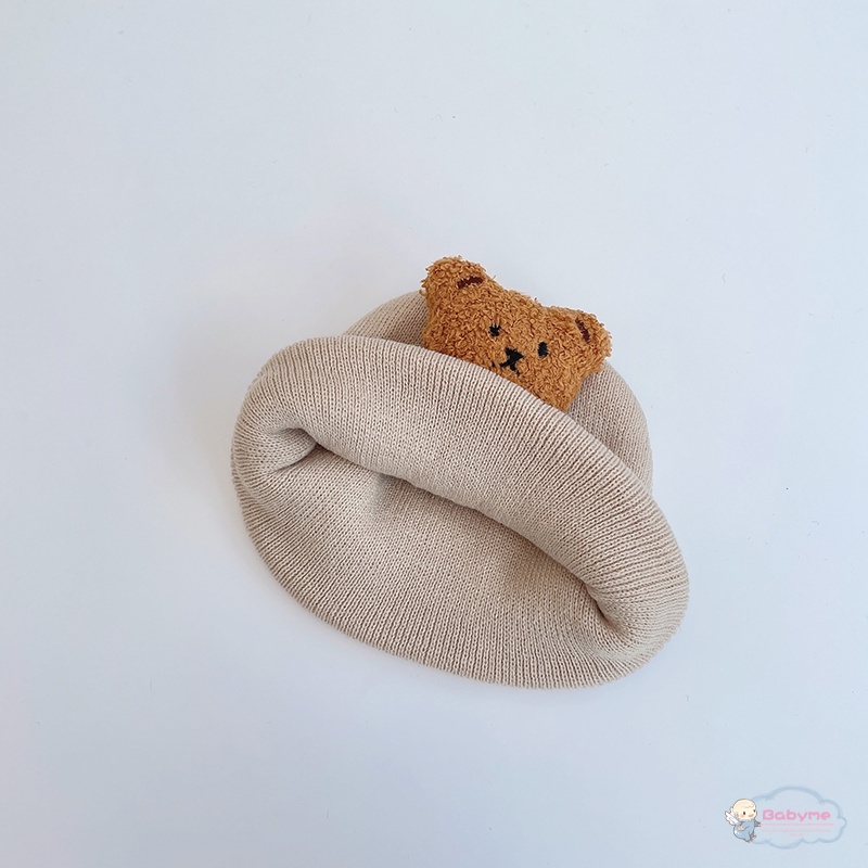 Mũ beanie Trùm Đầu Màu Sắc Đơn Giản Cho Bé