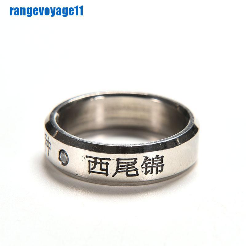 [range11] 1pcs Cosplay Anime FOR Tokyo ghoul Ken Kaneki Titanium steel ring rings [vn]