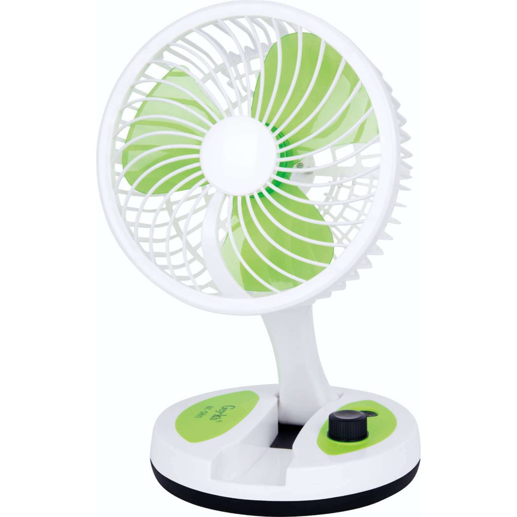 Quạt Tích Điện Mini Gấp Gọn Tròn Tiên Lợi- Có Đèn | BigBuy360 - bigbuy360.vn