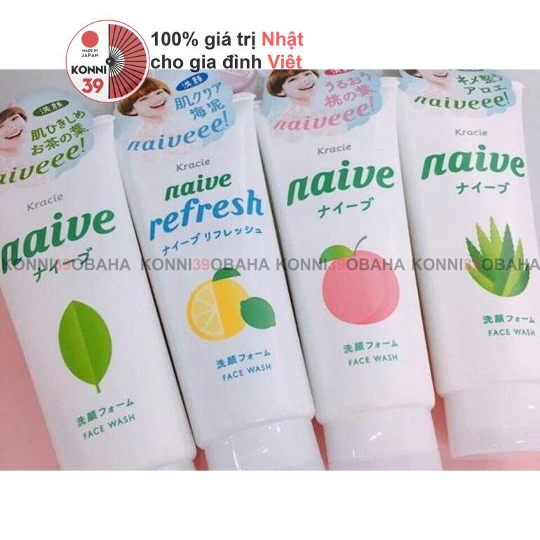 Sữa rửa mặt Naive refresh 130g