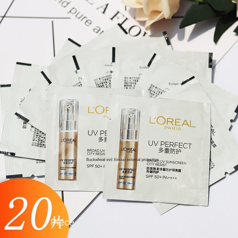 L'OREAL (Hàng Mới Về) Set 20 Lọ Màu Vàng Đồng 1.5ml Dùng Thử Bảo Vệ Đa Năng