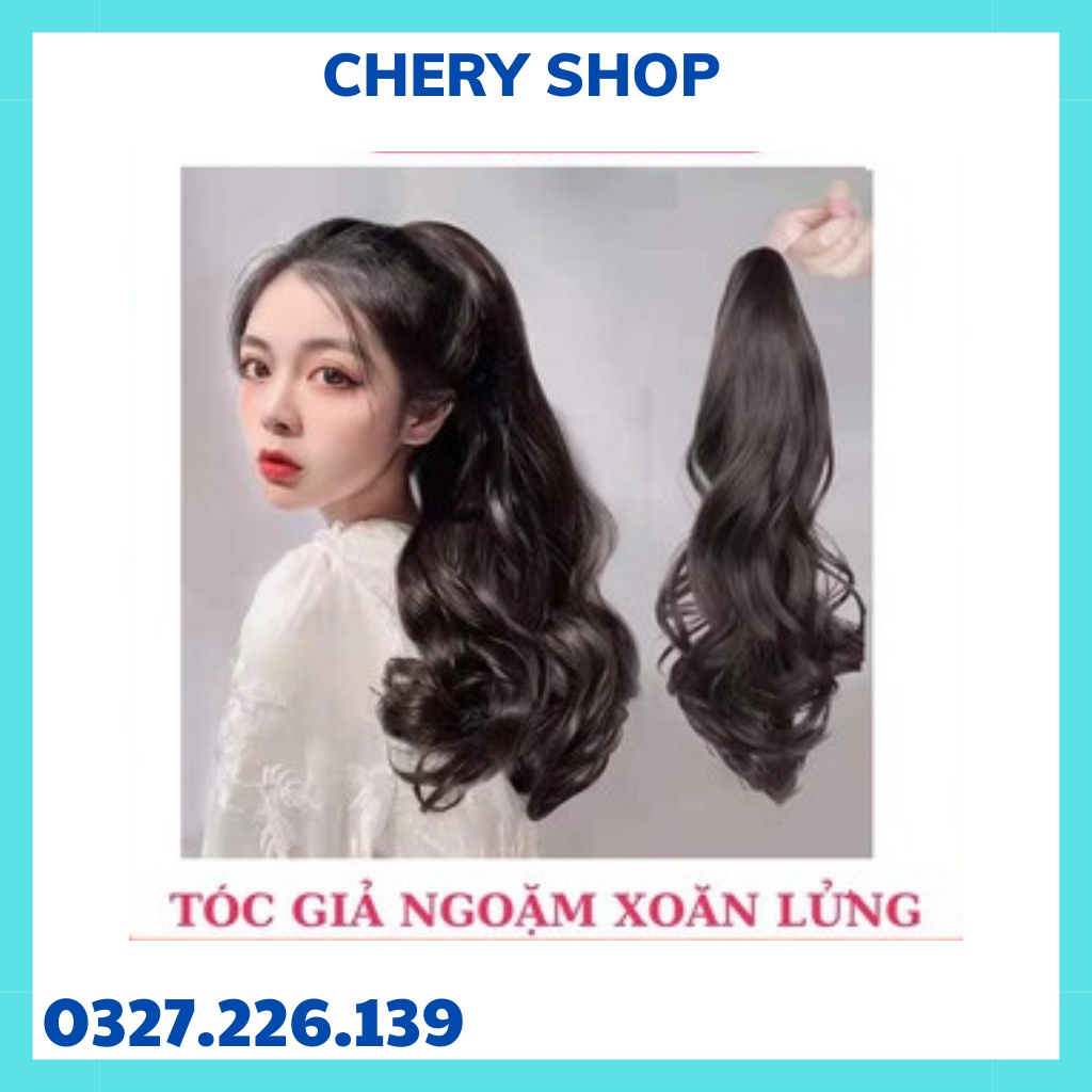 Tóc giả nữ đẹp , ngoặm xoăn lọn tầng n44 siêu tự nhiên