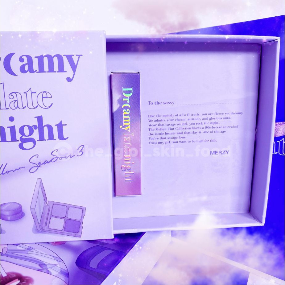 [Phiên Bản A Late Night Mood] Set 6 Son Kem Lì, Mịn Mượt Môi Merzy Dreamy Late Night Mellow Tint 4g