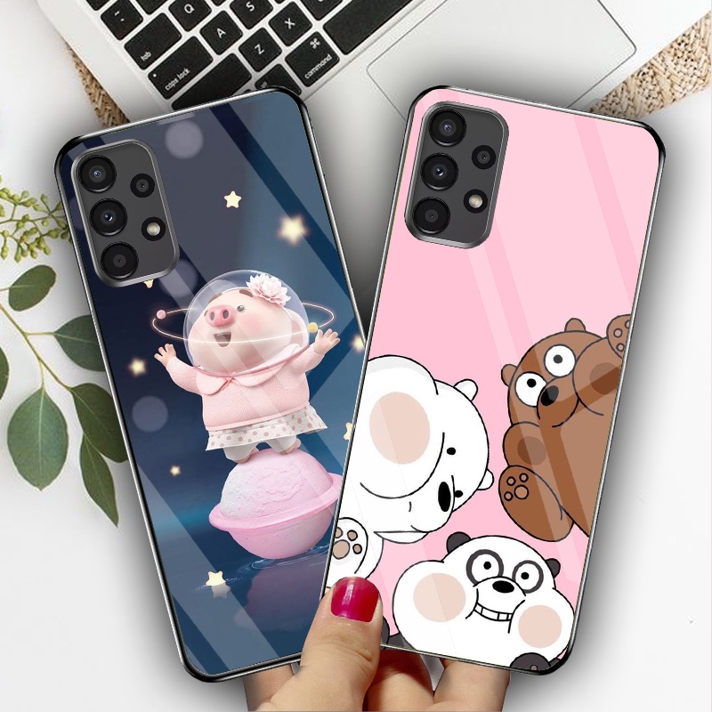 Ốp SAMSUNG A13 4G, A23, A33 5G, A53 5G, A73 5G Lưng Kính Cường Lực Cao Cấp Mới Nhất