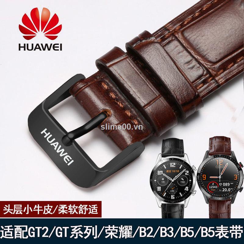 Dây đeo bằng da cho đồng hồ thông minh Huawei GT/GT2 B5B3B6 20/22