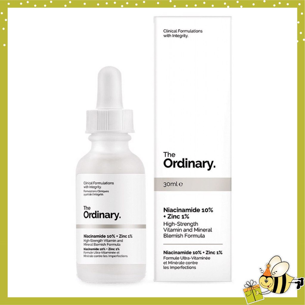 Tinh chất Niacinamide 10% + Zinc 1% - The Ordinary sale hết mình