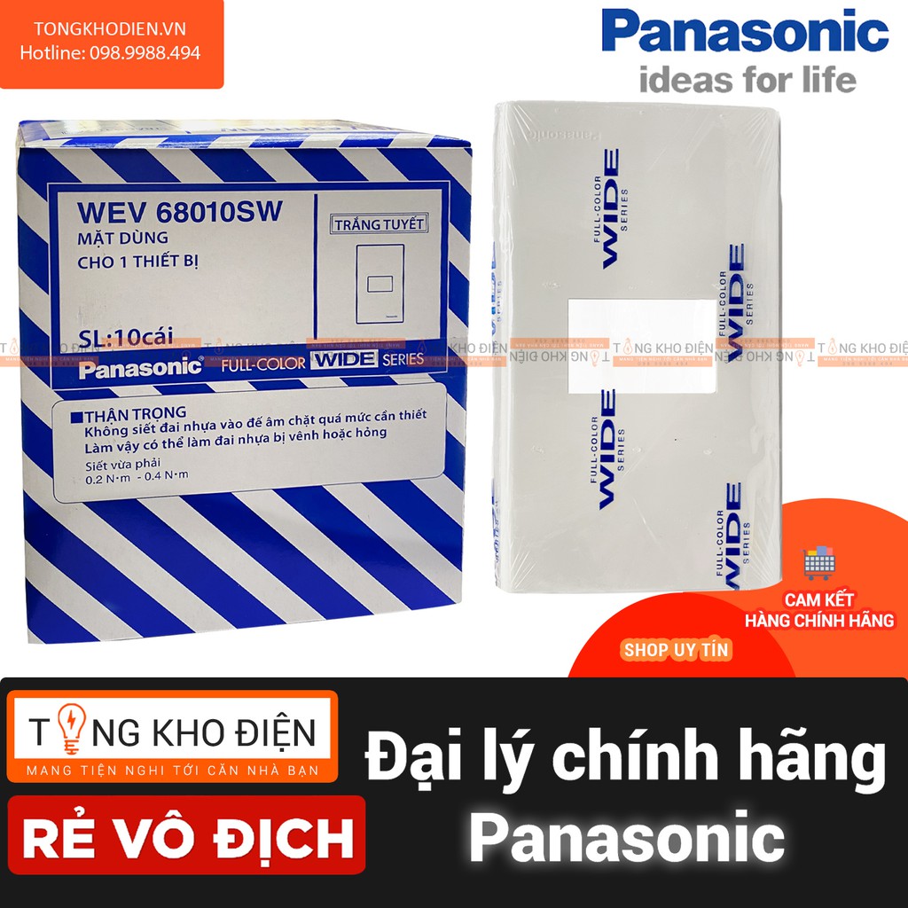 Mặt Dùng Cho 1 Thiết Bị Panasonic WEV68010SW [Dòng WIDE]
