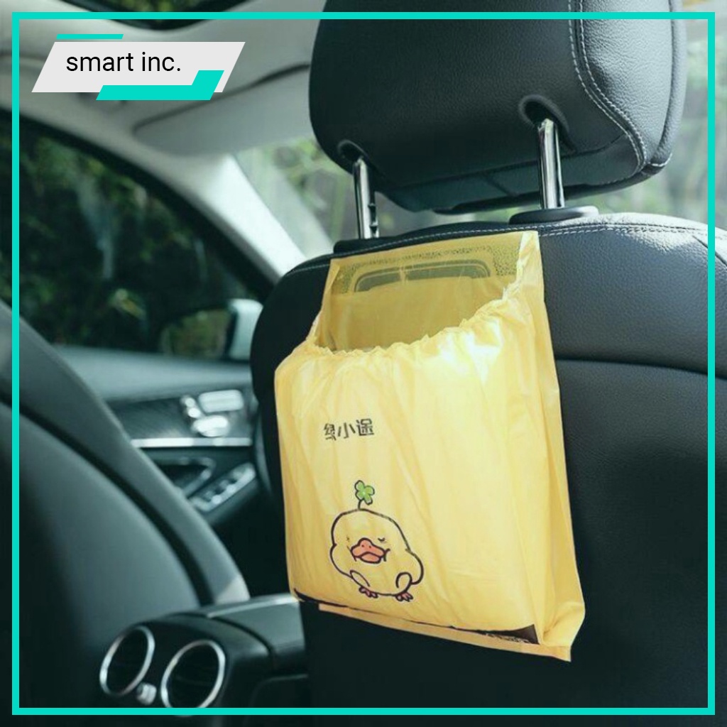 Túi Nilong Đựng Rác Túi Nôn Ói Oto Xe Hơi Có Keo Dán Bọc Đựng Rác Văn Phòng 15 Túi