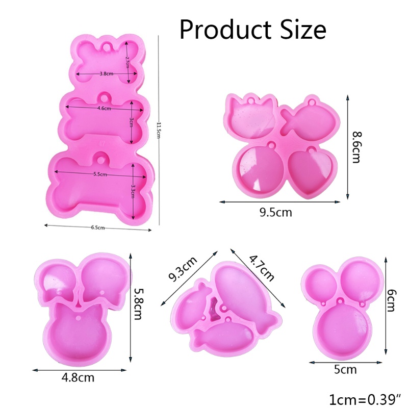 Khuôn Nhựa Làm Móc Khóa Nhựa Resin Thủ Công DIY