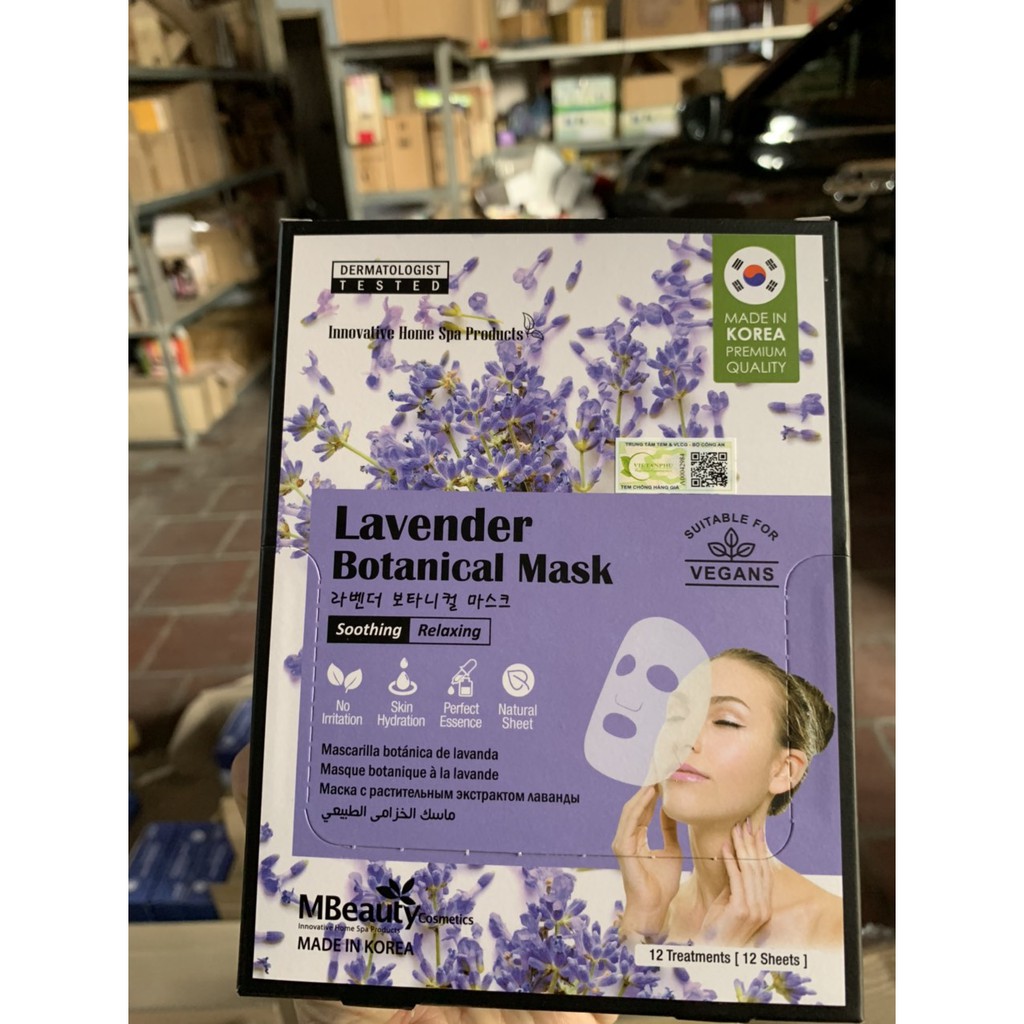 Mặt nạ thực vật chiết xuất hoa Oải Hương - MBeauty Lavender Botanical Mask [Hàn Quốc]