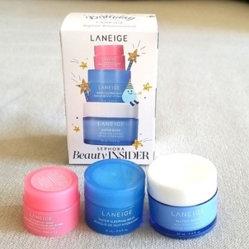 Set 3 món Laneige dưỡng ẩm Sephora Beauty Insider Mask môi-Kem dưỡng-Mask ngủ - licyhouse