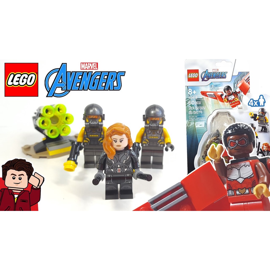 Lego Super Heroes 40418 - Falcon & Black Widow blister pack - Bộ xếp hình Lego Falcon và Black Widow