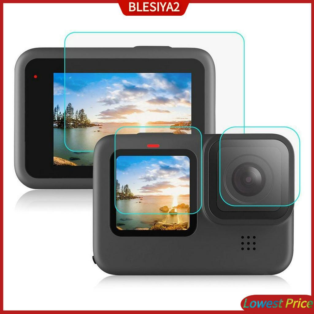 Kính Cường Lực Bảo Vệ Ống Kính Máy Ảnh Màu Đen Cho HERO9 Hiệu Besiya2
