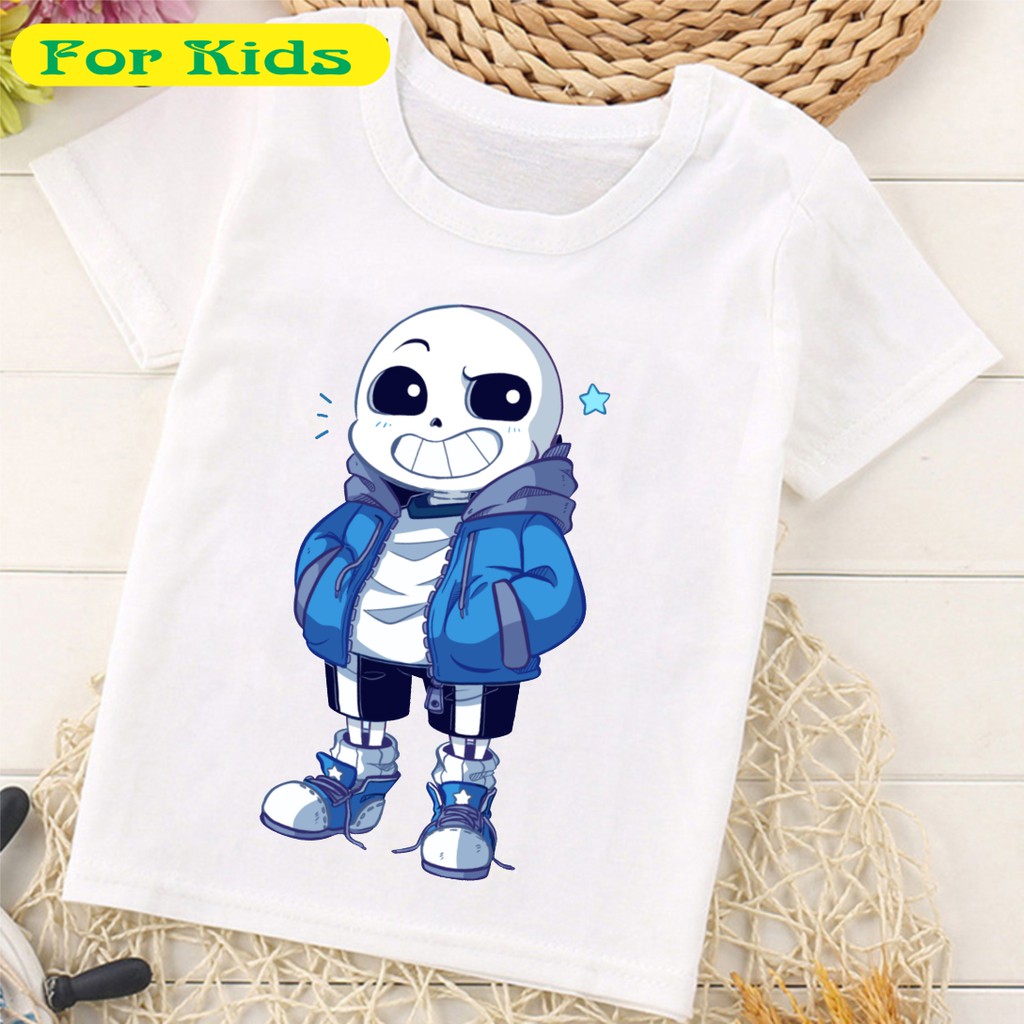 Áo Sans [ SALE HOT] BST Áo thun in hình game Undertale Sans cho bé trai bé gái có đủ size từ 10kg | SANS STORE