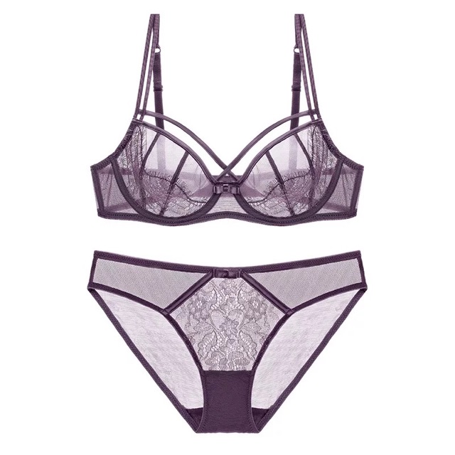 Bộ Đồ Lota Có Gọng Không Đệm Ren Lưới Siêu Mát S030