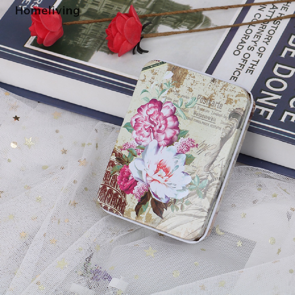 Hộp Thiếc Nhỏ Hình Chữ Nhật Đựng Trang Sức / Đồng Xu Tiện Dụng