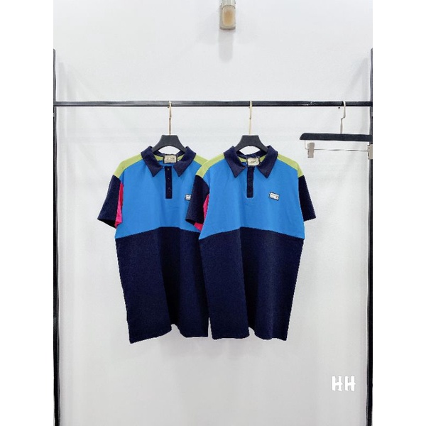 Váy cotton phối màu