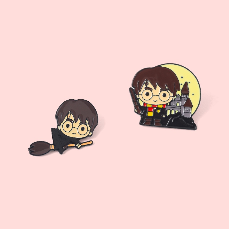 Ghim Cài Áo Phong Cách Harry Potter Dễ Thương
