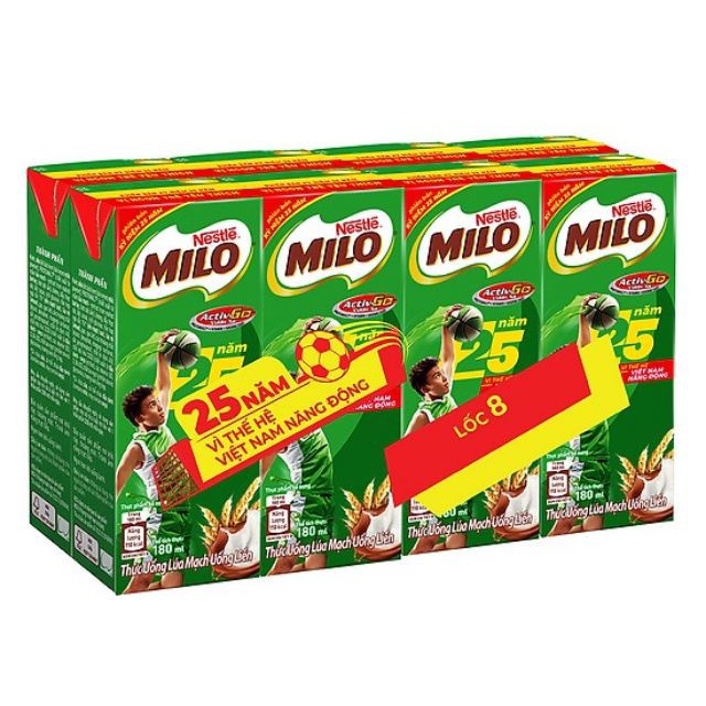 1 thùng sữa milo 180ml lốc