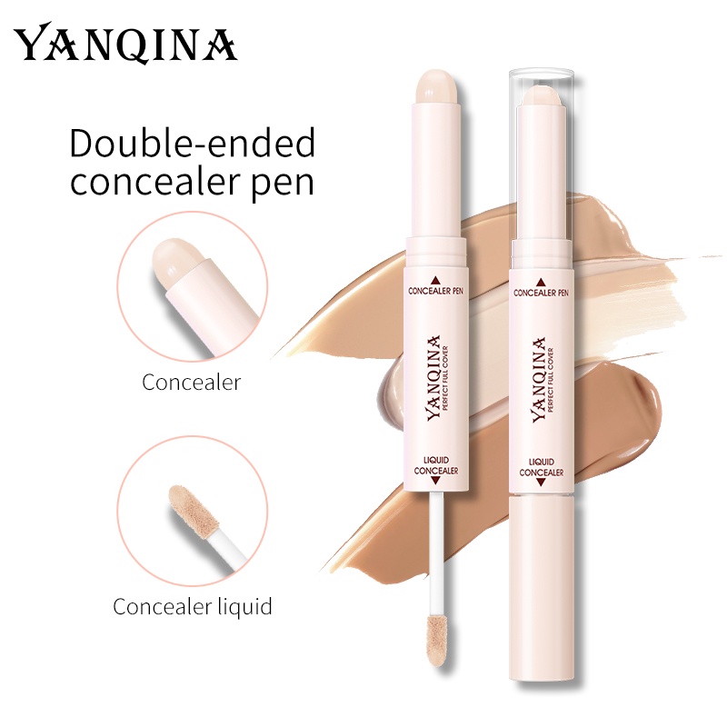 [Hàng mới về] Kem Che Khuyết Điểm Hai Đầu Yanqina Lâu Trôi Chống Thấm Nước Tiện Dụng | BigBuy360 - bigbuy360.vn