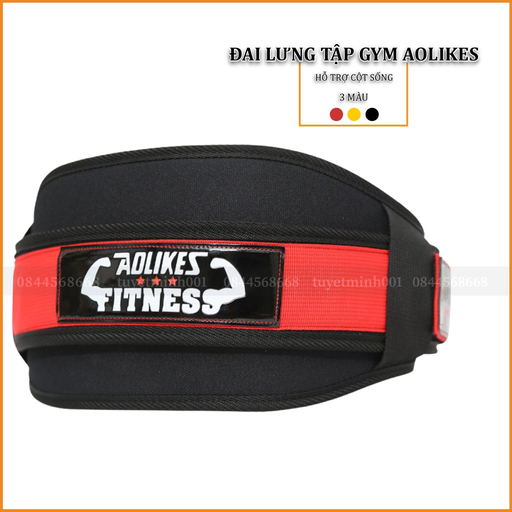 Đai Lưng Mềm Tập GYM Chính Hãng Aolikes, Nịt lưng Squat