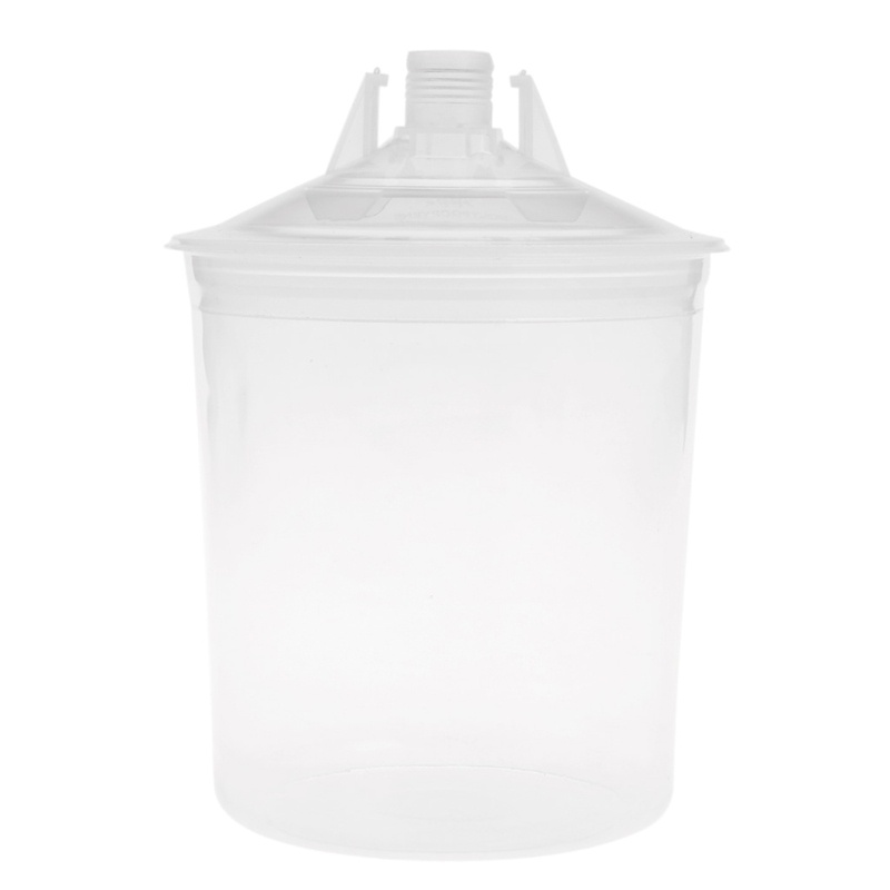 Cốc Nhựa Trong Suốt Có Nắp Đựng Sơn Lỏng 600ML Tiện Dụng