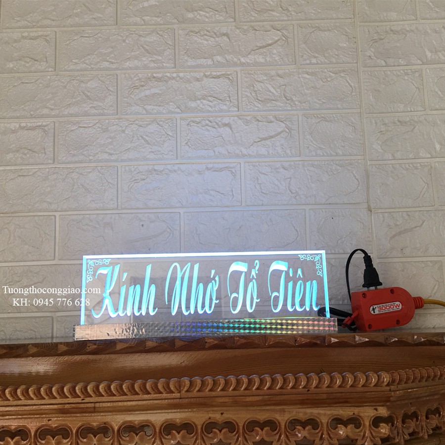 Chữ điện Kính Nhớ Tổ Tiên 30cm