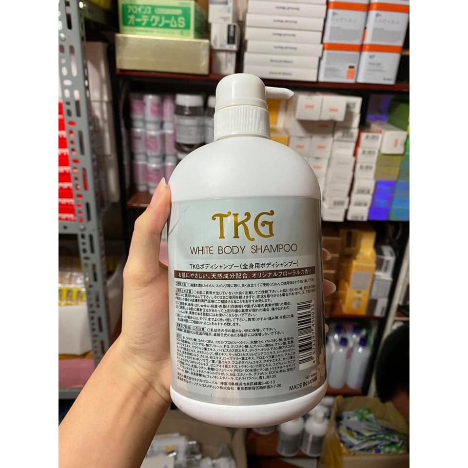 Sữa tắm trắng da cao cấp Nhật Bản cao cấp thế hệ mới TKG White Body Shampoo 600ml