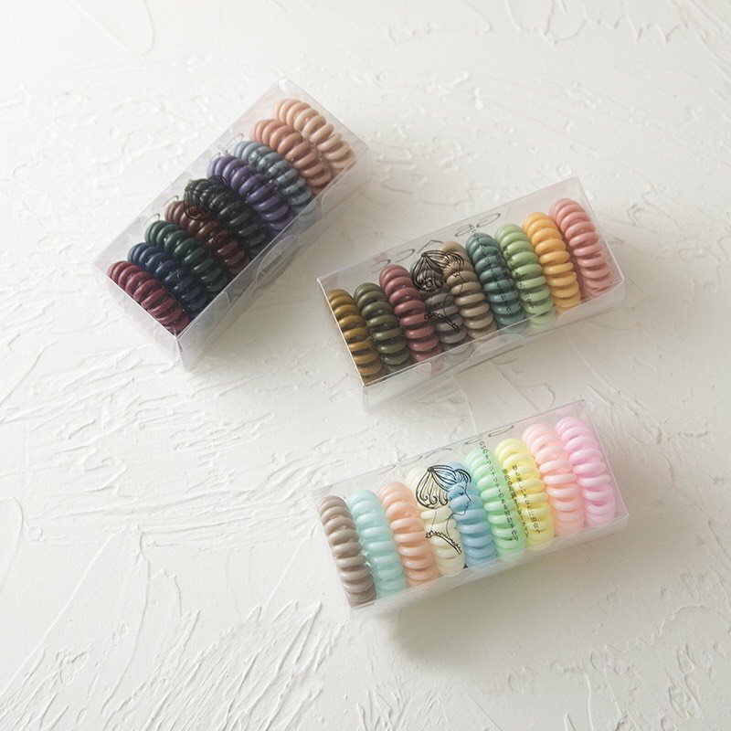 Set 9 cột tóc lò xo phong cách Hàn Quốc Mua Tất (muatatshop)