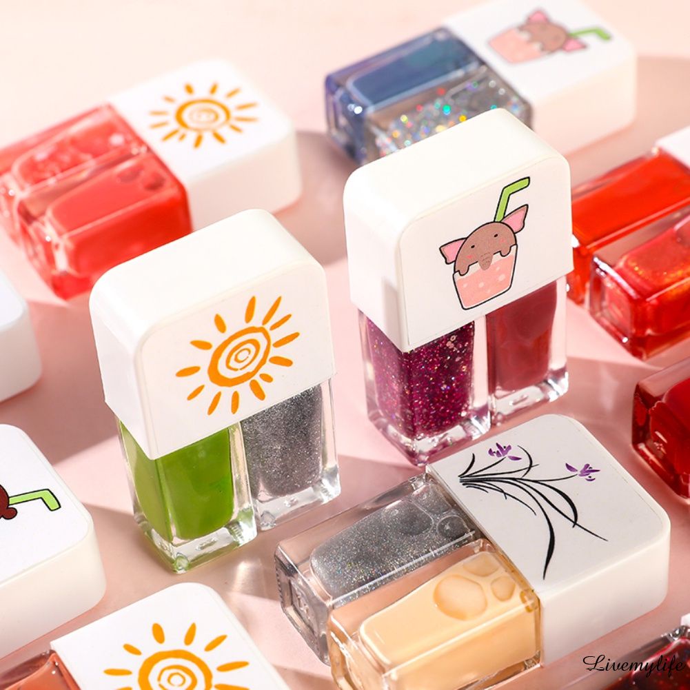 2-trong-1 Nước dựa trên Sáng Không Có-Nướng Gel Đánh Bóng Móng Tay Dài-kéo dài Nhanh-khô Không-độc hại Peelable Sơn Móng Tay Đặt Bóng Matte Peelable Sơn Móng Tay Hai-chai Sơn Móng Tay Thiết Lập?