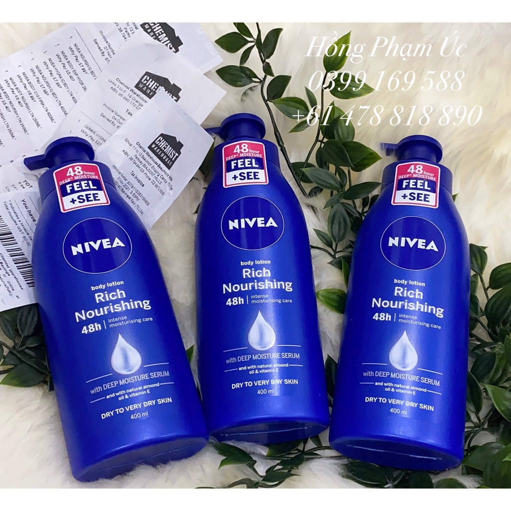 Sữa dưỡng thể NIVEA RICH NOURISHING BODY LOTION - 400ml