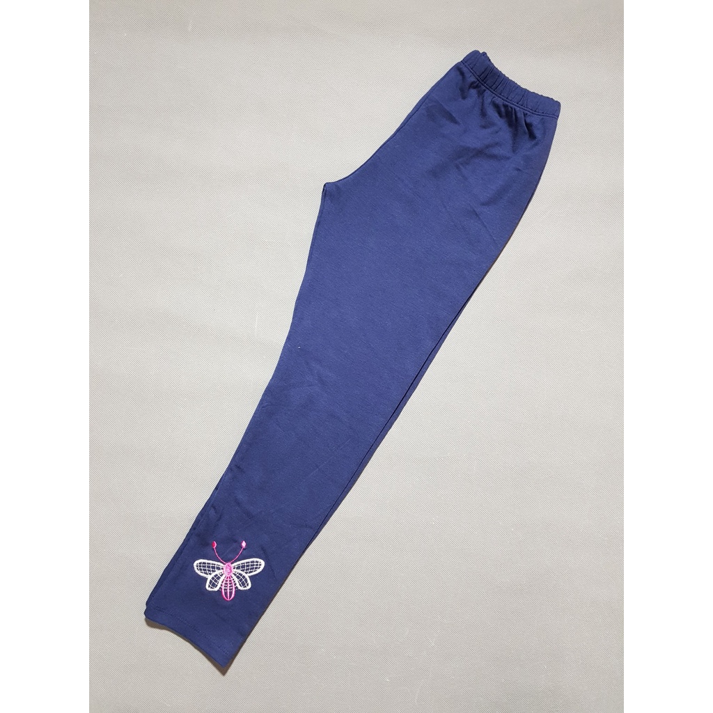 quần legging dài bé gái thêu 2 bướm xinh size đại