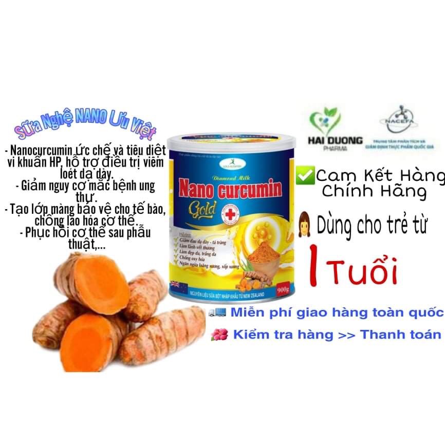 Sữa nghệ nano curcumin gold hỗ trợ dạ dày làm đẹp da