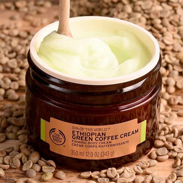Kem dưỡng thể Săn Chắc Ethiopian Green Coffee Cream The Body Shop Spa of the World ™ 350ml