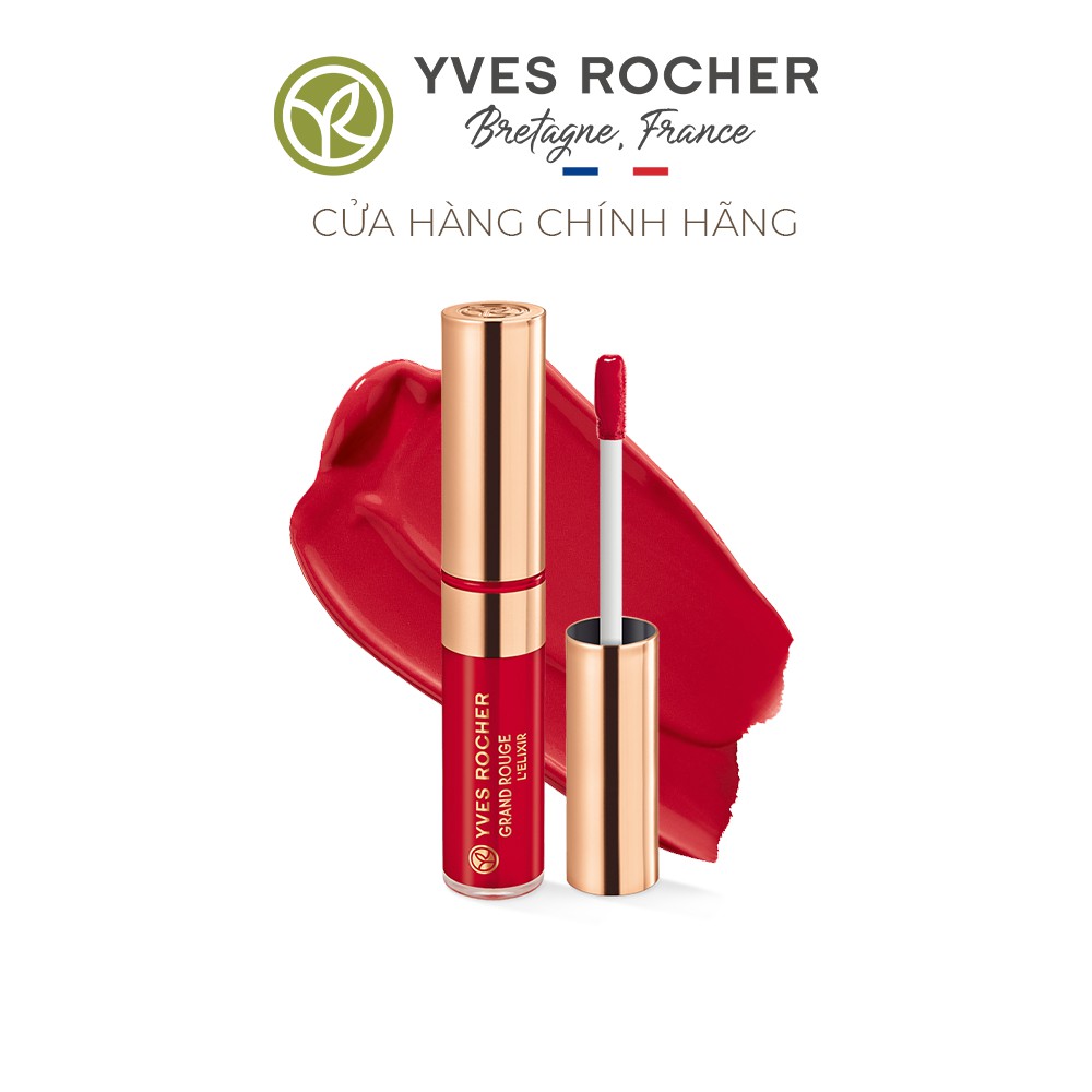 Son kem lì Yves Rocher Grand Rouge L'elixir Liquid Lipstick 110 Flamboyant Red 7ml