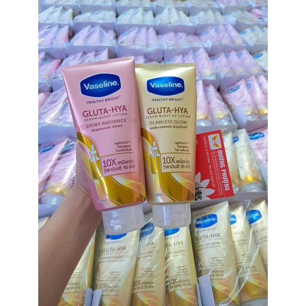 Sữa dưỡng thể Vaseline Healthy Bright Gluta HYA Serum Burst Lotion 10X