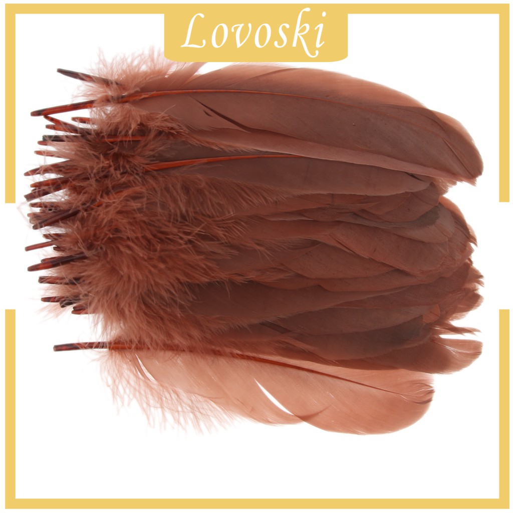 Set 50 Lông Ngỗng Tự Nhiên 5.9 Đến 8.6 Inch Làm Đồ Thủ Công