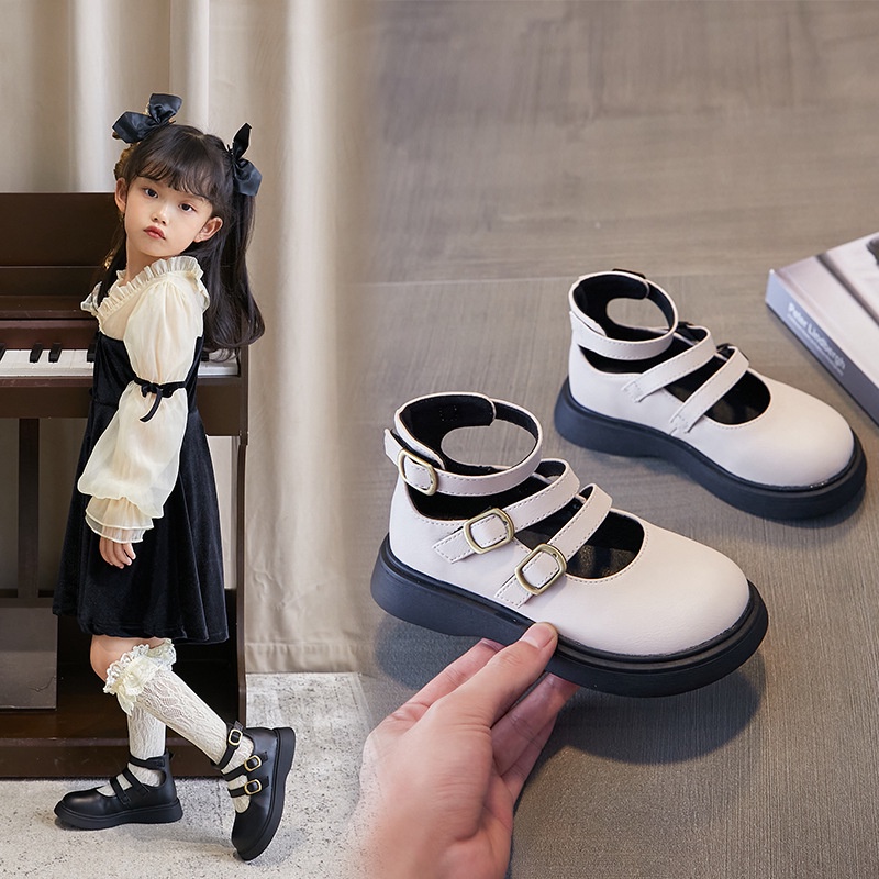 Giày Búp Bê Bé Gái Kiểu Dáng Vitage Giày Bé Gái Phong Cách Tiểu Thư Hàn Quốc