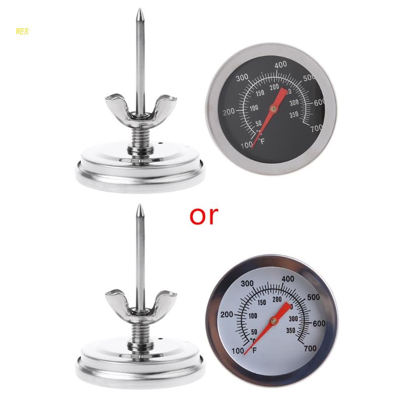 Nhiệt Kế Đo Nhiệt Độ Lò Nướng BBQ 50~350 Bằng Thép Không Gỉ°C100 đến 700°F