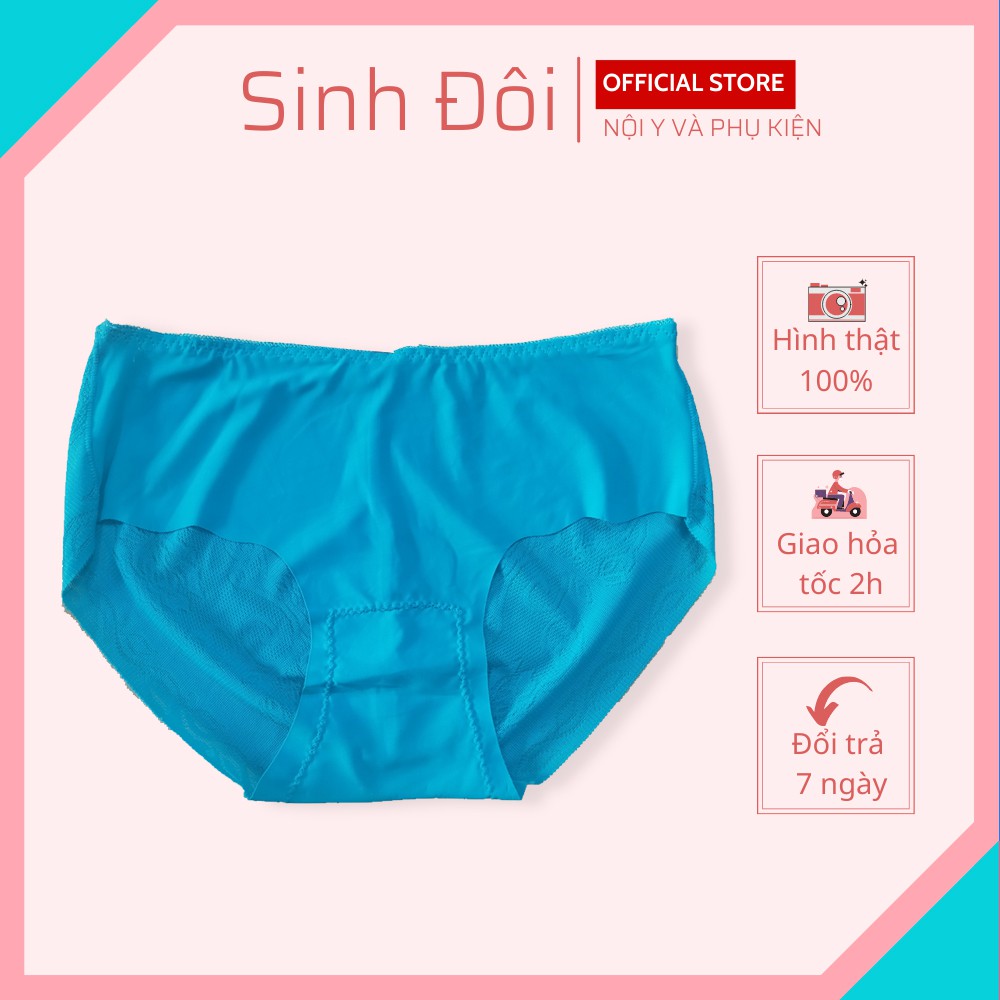 Quần lót nữ thun lạnh trơn cao cấp Thịnh Phát 609 lưng nhỏ chất mềm mịn thoáng mát không lộ đường may size dưới 60kg