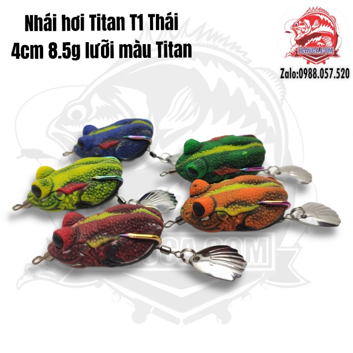 Titan T1 4cm 8.5g Thái Lan chính hãng mồi lure nhái hơi câu cá lóc cao cấp ICAUCA