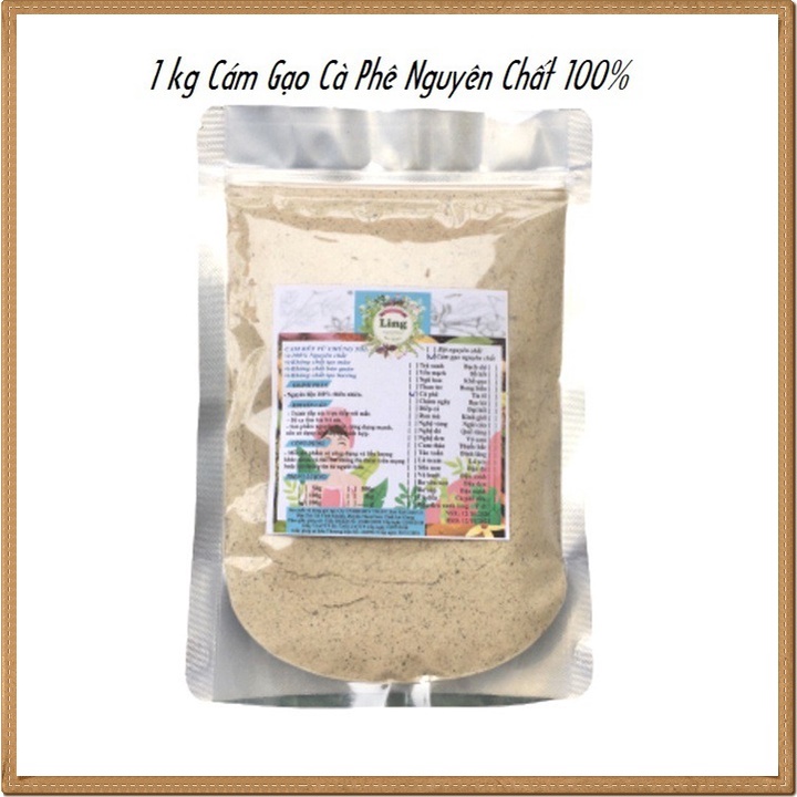 [Sỉ-Rẻ] Tinh Cám Gạo Cà Phê 1 Ký nguyên chất thiên nhiên 100% có giấy VSATTP và ĐKKD dùng đa công dụng [Lẻ-Sỉ]