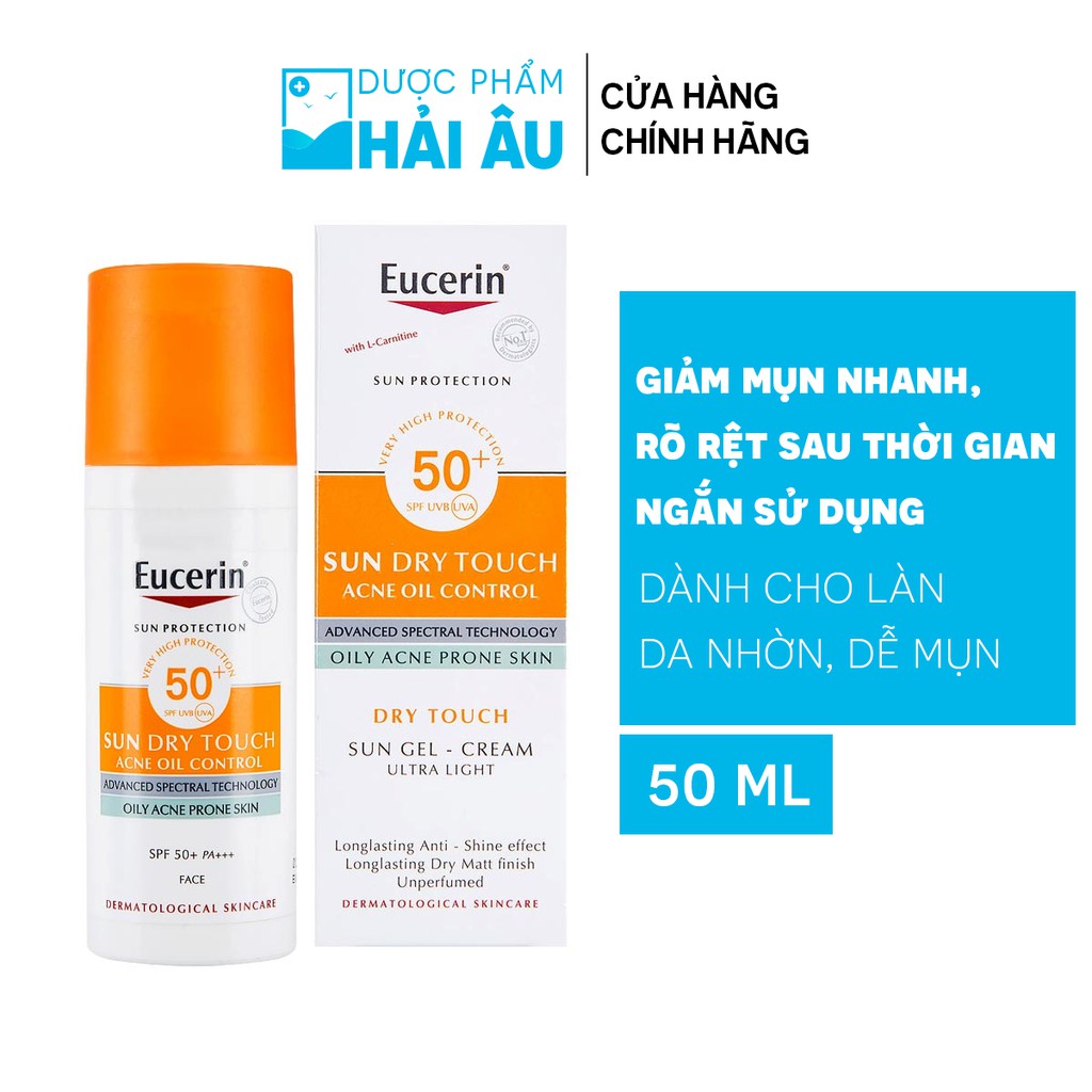 Kem chống nắng Eucerin Sun Protection Oil Control Dry Touch 50ml