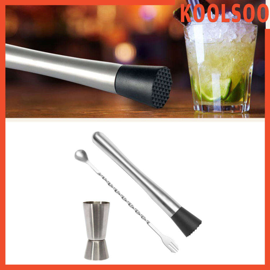 Bộ Dụng Cụ Pha Chế Cocktail Bằng Thép Không Gỉ Chuyên Dụng Cho Bartender