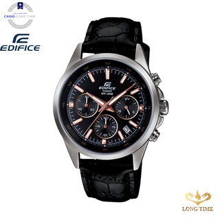 Đồng hồ nam CASIO EDIFICE EFR-527L-1AVUDF Dây da màu đen - Mặt đen - chống nước 100m