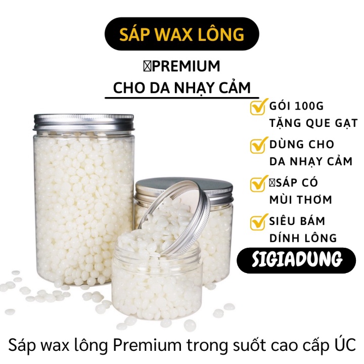 Sáp Wax Lông - Sáp Tẩy Lông Wax Hard Beans Premium 100g Cao Cấp Cho Da Nhạy Cảm Siêu Bám Lông 1010